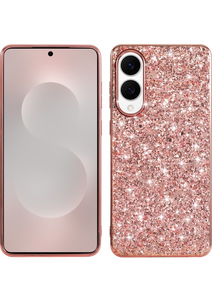 Samsung Galaxy S25 Edge Tpu + Pc Parıltılı Simli Telefon Arka Kapağı (Yurt Dışından)