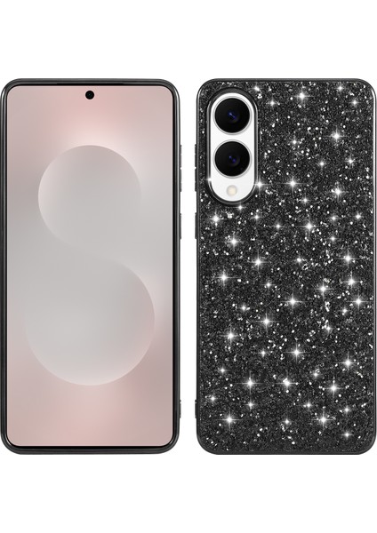 Samsung Galaxy S25 Edge Tpu + Pc Parıltılı Simli Telefon Arka Kapağı (Yurt Dışından)