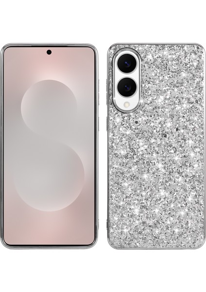 Samsung Galaxy S25 Edge Tpu + Pc Parıltılı Simli Telefon Arka Kapağı (Yurt Dışından)