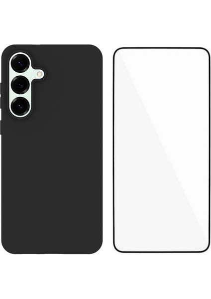 Samsung Galaxy S25 Fe Tpu Kılıf Mat Arka Kapak ve Temperli Cam (Yurt Dışından)