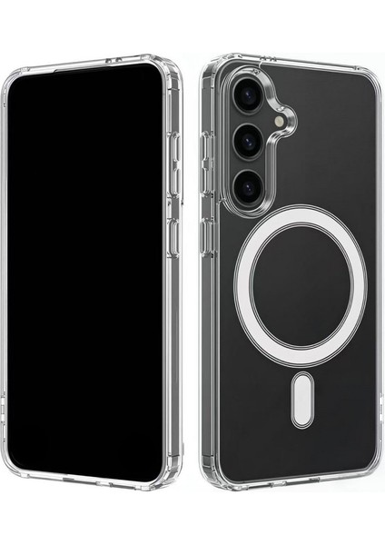 Samsung Galaxy S24 Plus Şeffaf Magsafe Telefon Kılıfı ile Uyumlu (Yurt Dışından)
