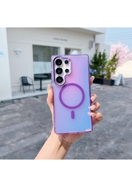Samsung Galaxy S25 Ultra Tpu Telefon Arka Kapağı Magsafe ile Uyumlu (Yurt Dışından)