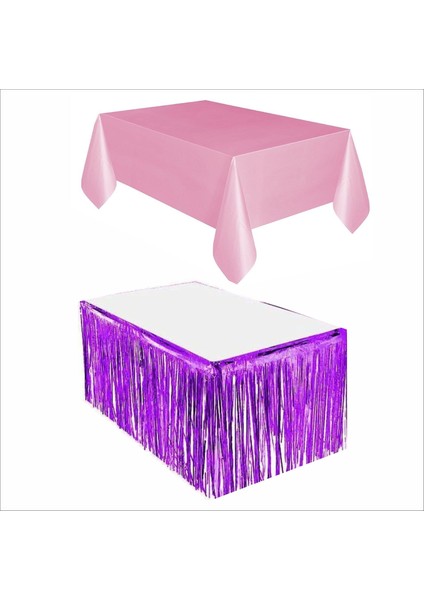 Pembe Masa Örtüsü, Mor Masa Eteği