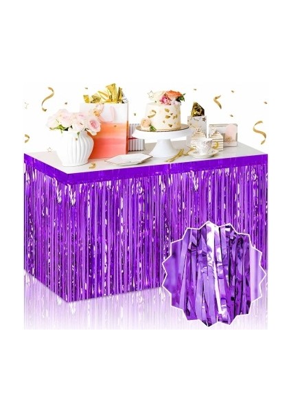 Pembe Masa Örtüsü, Mor Masa Eteği modelleri