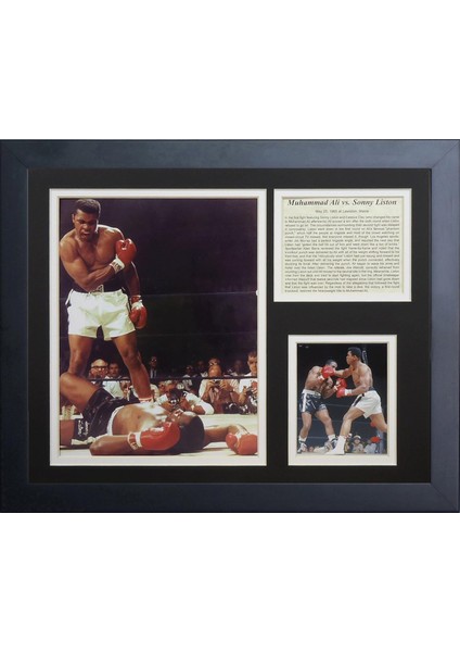 Kalıp Hiç Muhammad Ali V.b. Liston Çerçeveli Fotoğraf Collage, 11 x 35,6 cm