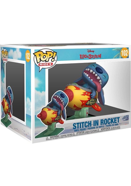 Pop! Rides Super Deluxe: Stitch Rocket - Lilo And Stitch - Vinil Koleksiyon Figürü - Hediye Fikri - Resmi Ticari Ürünler - Çocuklar ve Yetişkinler Için Oyuncak - Film Hayranları