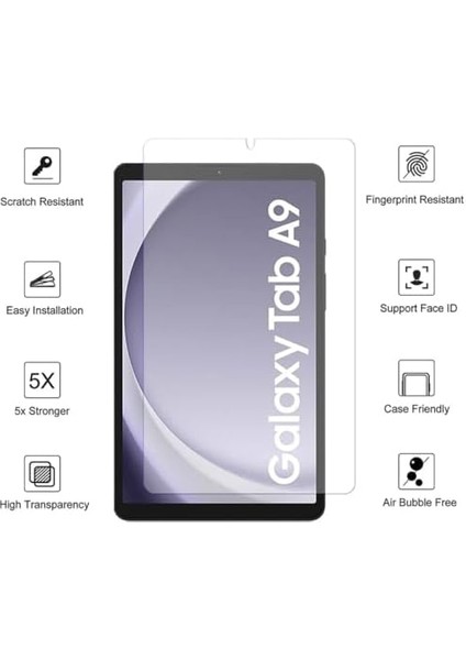 Kırılmaz Ekran Koruyucu Cam Tempered Glass Darbeye Dayanıklı 8.7 Inç Şeffaf Samsung Galaxy Tab A9 X110 X115 ile Uyumlu Ürün fiyatları