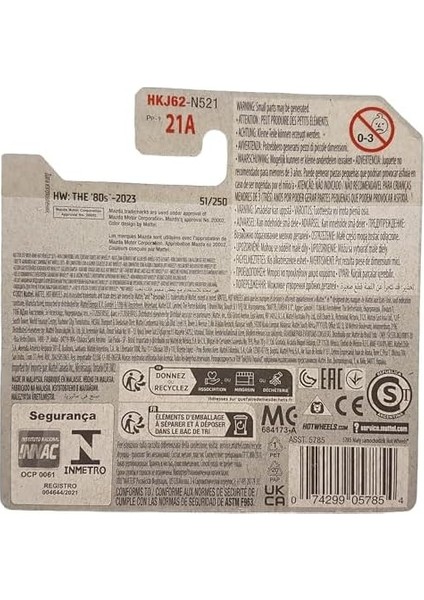 Wheels - ´89 Mazda Rx-7 FC3S - Hw: The ´80S 4/10 - HKJ62 - Short Card - Siyah - Mattel 2023 fiyatları