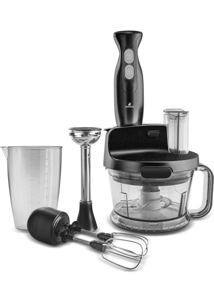 Karaca Mutfak Robotu 2000W Shiny Black