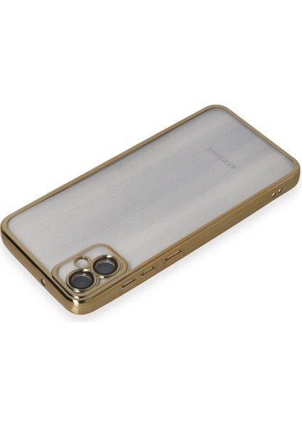 Samsung Galaxy A05 Kılıf Razer Lensli Silikon - Gold Svlrs modelleri
