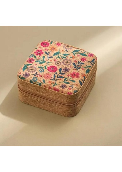 Çiçek Desenli Fermuarlı Takı Saklama Kutusu Organizer, Şık ve Pratik Kullanım. fiyatları