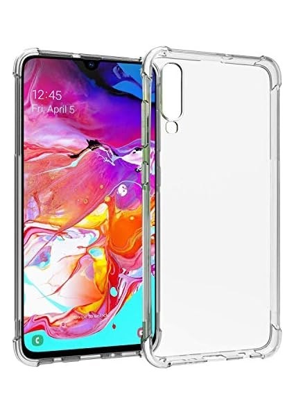 Iletişim Samsung Galaxy A70 Şeffaf Airbag Antishock Köşe Korumalı Silikon Kılıf fiyatları