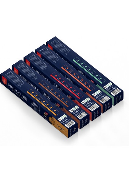 Nespresso Uyumlu Kapsül Kahve 5'li Set (Lungo, ıtaly, risteretto, smooth, decaf)- 50 Adet fiyatları