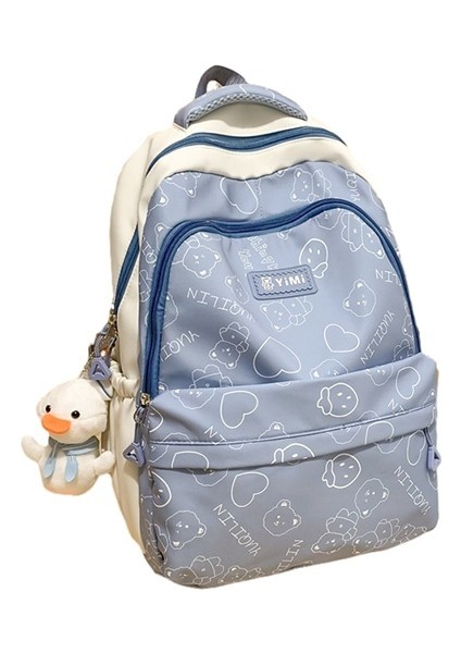 Karikatür Ayı Ortaokul Öğrencileri Için Kore Tarzı Rahat Sırt Çantası (Yurt Dışından)