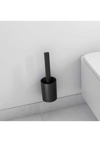 Wallstoris Tuvalet Fırçası ve Kabı, Tuvalet Fırçası Tutucu, Mat Siyah modelleri