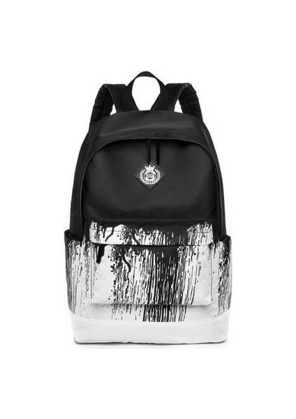 Moda Sprey Boyalı Öğrenci Sırt Çantası, Lise Öğrenci Okul Çantası Erkek ve Kız Öğrenci Sır (Yurt Dışından)