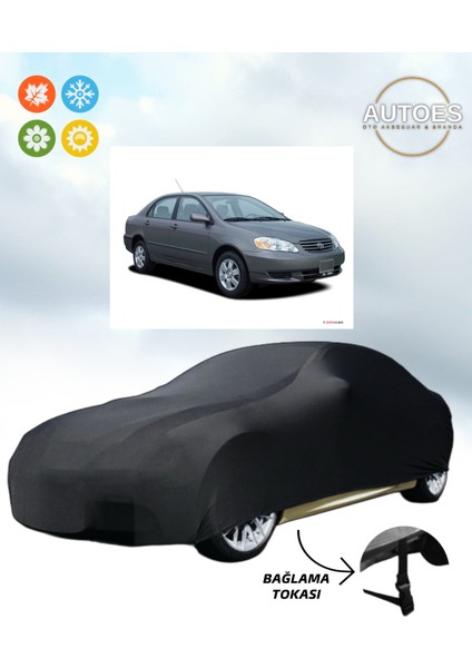 Toyota Corolla 2007 Araba Brandası, Oto Branda Alttan Bağlantı Tokalı Siyah