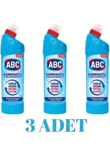 Ultra Çamaşır Suyu Karbonatlı 750 ml x 3 Adet