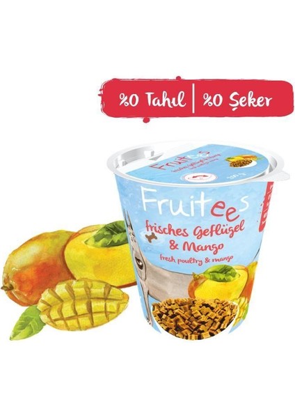 Fruitees Taze Kümes Hayvanlı ve Mangolu Köpek Ödülü 200gr