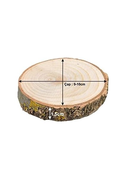 Ahşap Bardak Altlığı Yuvaylak Ağaç Bardak Altlığı Doğal Ağaç Çap 9-10 cm fiyatları