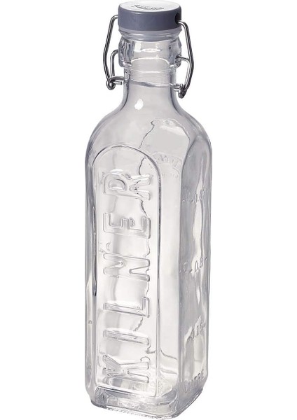 Ütü Şişesi 600 ml | Yağ, Meyve Suyu ve Şurubu Muhafaza Etmek ve Muhafaza Etmek Için | Silikon Conta Sayesinde Sızdırmaz | Doldurma Göstergeli Şişe | Şişe Kıskaç Kilit