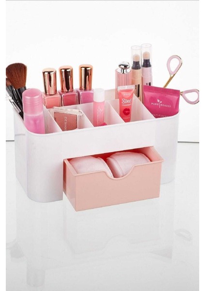 Beyaz Mini Çekmeceli Aksesuar Düzenleyici, Şık ve Pratik Organizer