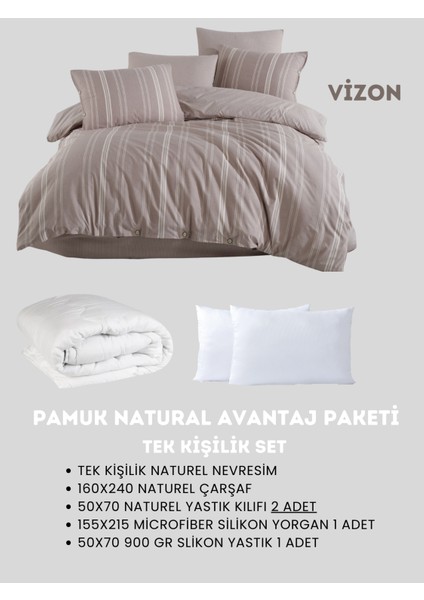 Tek Kişilik Naturel Avantaj Paket Vizon