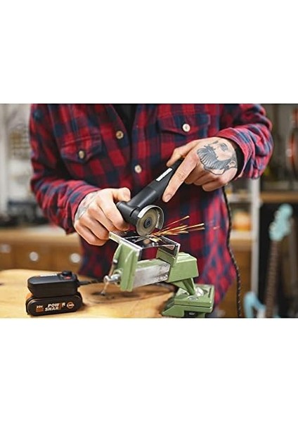 WX741.9 Makerx 20V Kömürsüz Profesyonel 50MM Avuç Taşlama + 3 Aksesuar