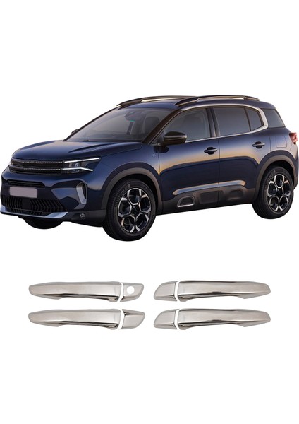 Citroen C5 Aircross Uyumlu 2019 ve Üzeri Krom Kapı Kolu 4 Kapı Paslanmaz Çelik fiyatları
