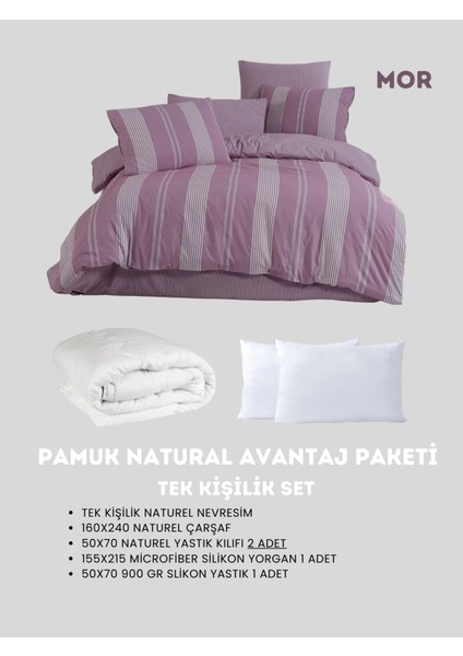 Tek Kişilik Naturel Avantaj Paket Mor