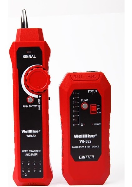 WH682 Kablo Bulucu Kablo Test Cihazı Bilibili Wire Tracker Çantalı