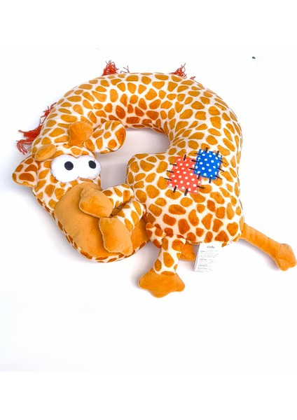Cute Giraffe Boyun Yastığı Kahve
