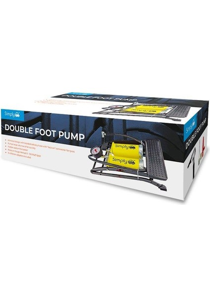 Basinç Göstergeli Çift Pistonlu Ayak Pompasi