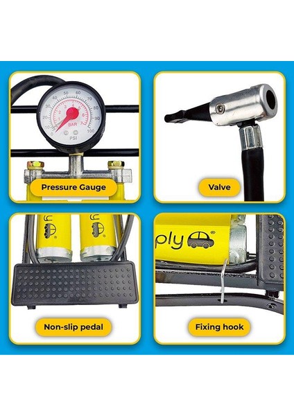 Basinç Göstergeli Çift Pistonlu Ayak Pompasi fırsatları