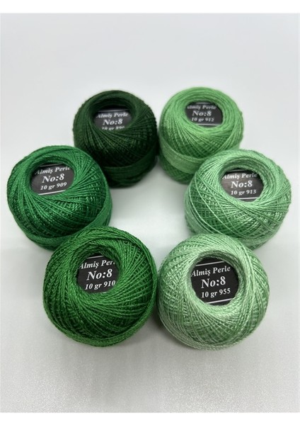 Almiş Perle Etamin- Kanaviçe 6'lı Iplik Seti (10 Gr- No: 8) fırsatları