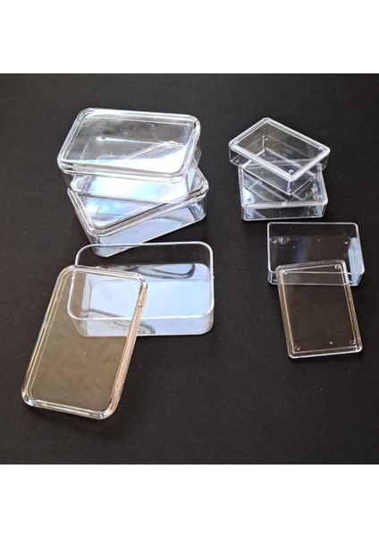 Şeffaf Kapaklı 12'li Organizer Kutu Seti, Gri, Saklama ve Düzenleme Için Ideal modelleri