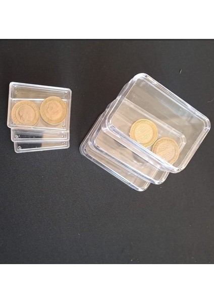 Şeffaf Kapaklı 12'li Organizer Kutu Seti, Gri, Saklama ve Düzenleme Için Ideal