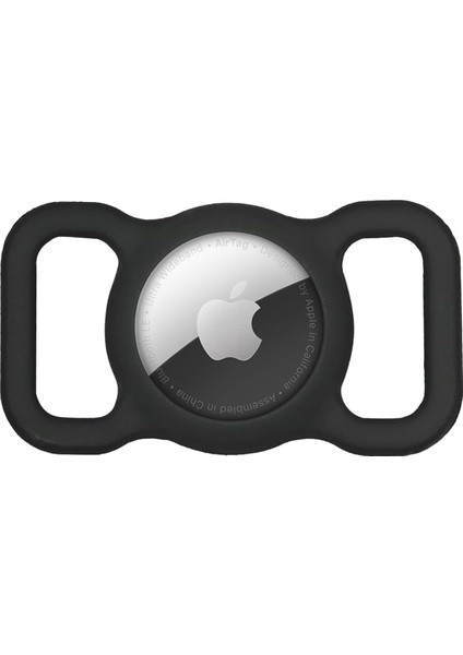 Apple Airtag Kılıf, Evcil Hayvan Için Silikon Boyun Tasma Aparatı Siyah [airtag ile Uyumlu Kılıf - Siyah]