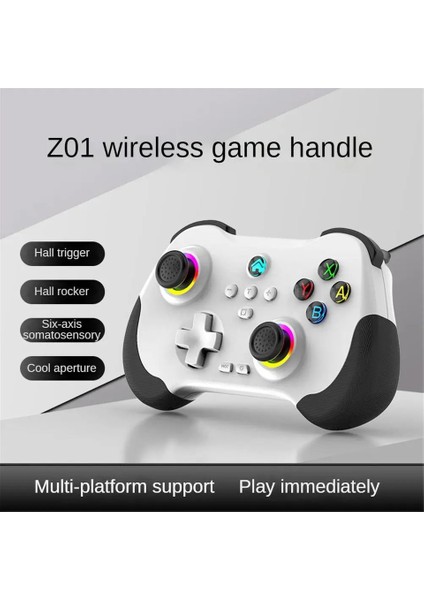 Z01 Rgb Işıklı Switch/ps3/ps4/android/ios Mfi/pc/steam Uyumlu Kablosuz Bluetooth Gamepad fiyatları