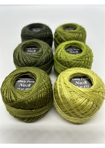 Almiş Perle Etamin-Kanaviçe 6'lı Iplik Seti (10 Gr-No:8) fiyatları