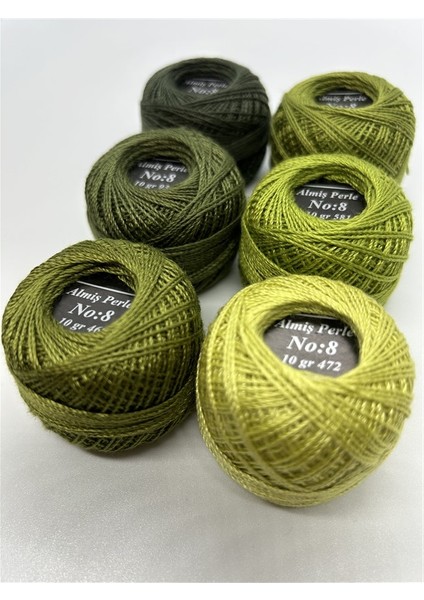 Almiş Perle Etamin-Kanaviçe 6'lı Iplik Seti (10 Gr-No:8) fırsatları