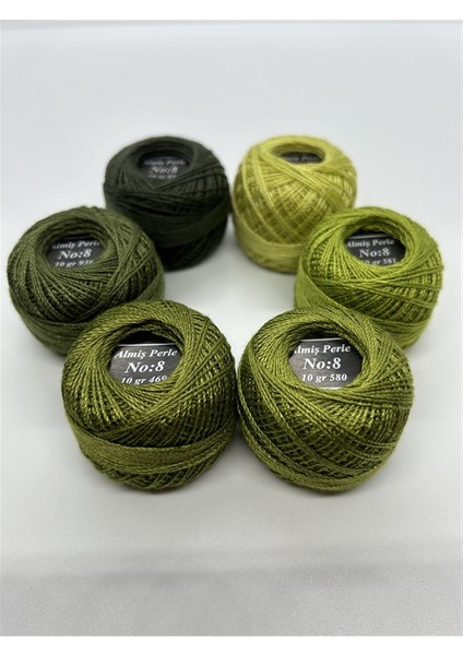 Almiş Perle Etamin-Kanaviçe 6'lı Iplik Seti (10 Gr-No:8) indirimleri