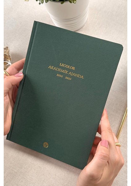 Color Keten Akademik Ajanda Limited Edition 17X24 Ciltli 24/25 Yeşil