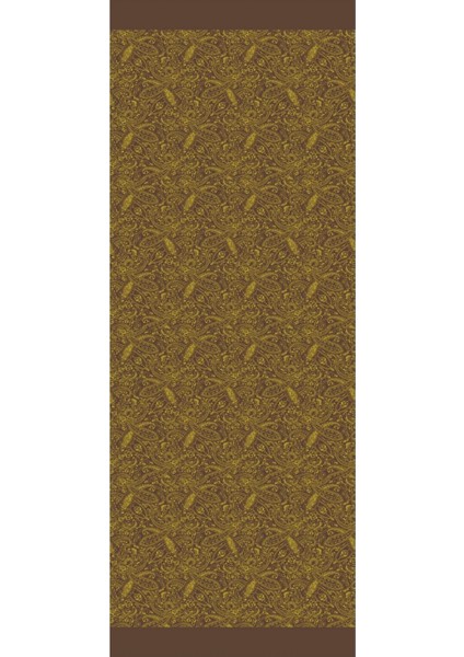 Velora Desen Çift Taraflı Şal Acı Kahve-Somon