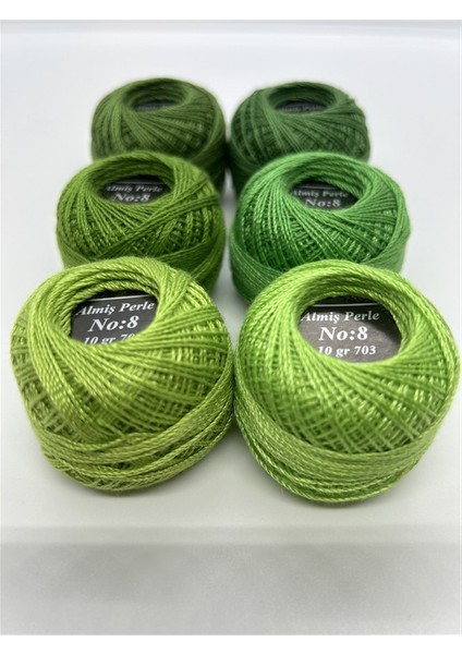 Almiş Perle Etamin- Kanaviçe 6'lı Iplik Seti (10 Gr- No: 8) fiyatları