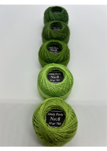 Almiş Perle Etamin- Kanaviçe 6'lı Iplik Seti (10 Gr- No: 8) modelleri