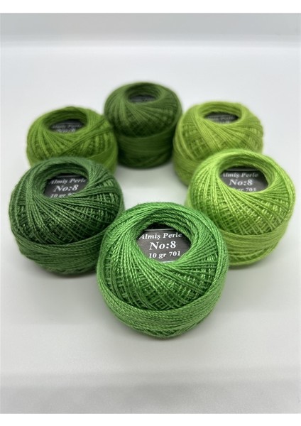 Almiş Perle Etamin- Kanaviçe 6'lı Iplik Seti (10 Gr- No: 8) indirimleri
