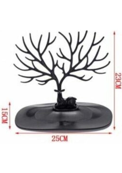 Siyah Geyik Tasarımlı Takı ve Mücevher Standı, Şık ve Kullanışlı Organizer fırsatları