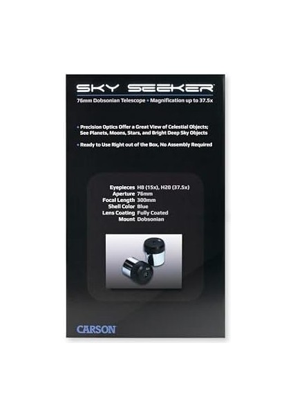Skyseeker Dobsonian Montajlı Newton Reflektör Teleskopu, 15-37.5x, Mavi (JC-200) fiyatları
