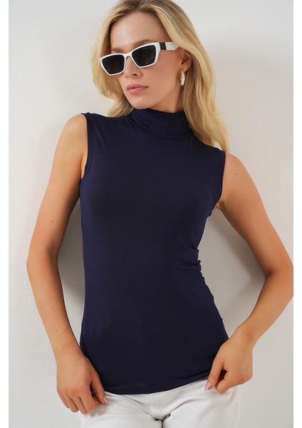 Kadın Kolsuz Body 4348 - Lacivert modelleri